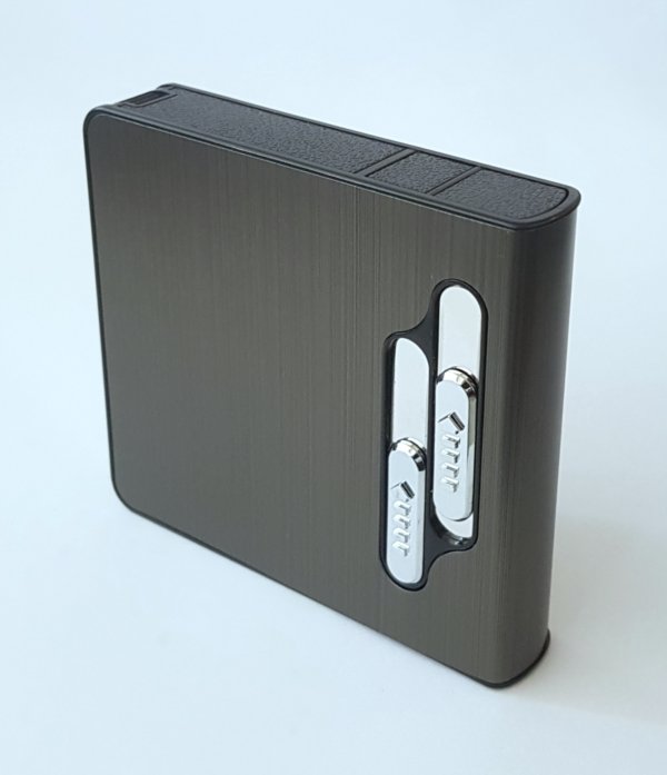 Auto Cigarette Case with USB Lighter - Image 2